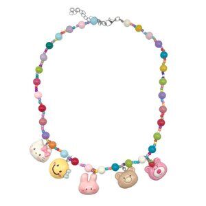 Handmade Beaded Charm Necklace for Girls – Perfect for Birthday & Holiday Gifts